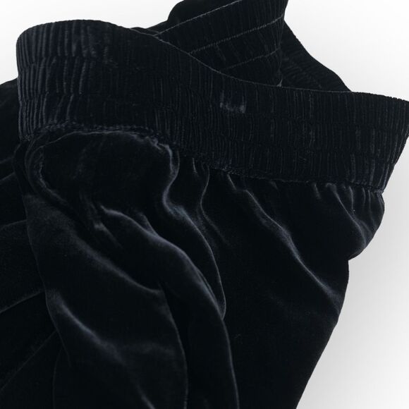Banana Republic Velvety Black Velvet Elastic Waist Flowy Jogger Pants‎ Sz Sm NWT - Picture 11 of 11